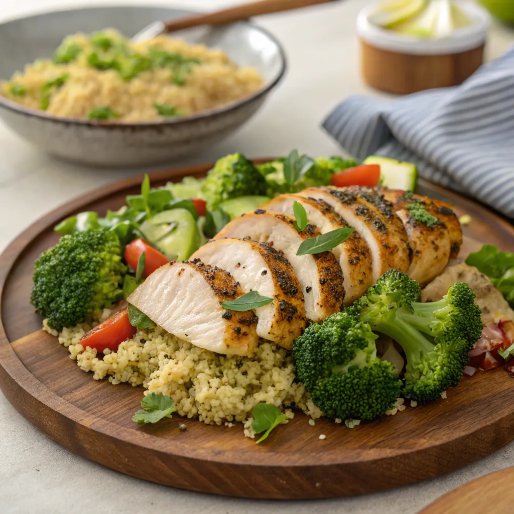 A healthy weeknight dinner prepared quickly